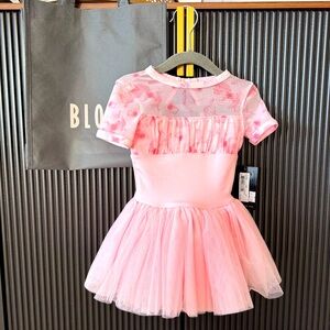 Bloch toddler girls high neck cap sleeve tutu leotard